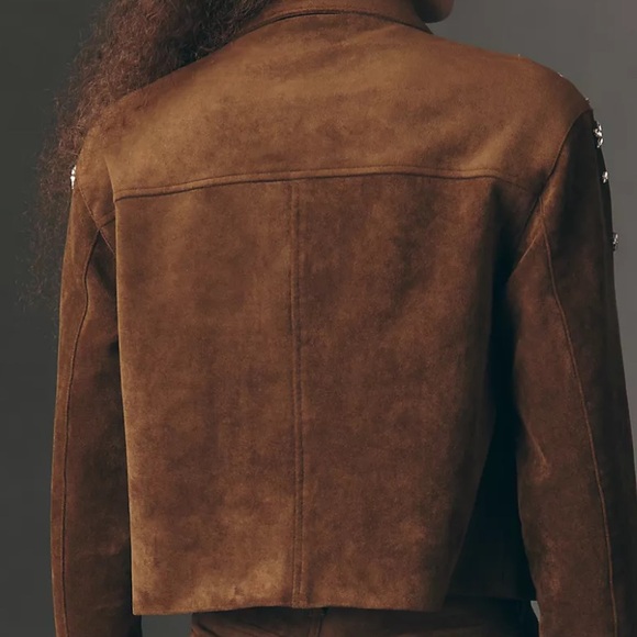 NWT - BLANKNYC Favorite Duo Embellished Faux Suede Jacket - Picture 6 of 9